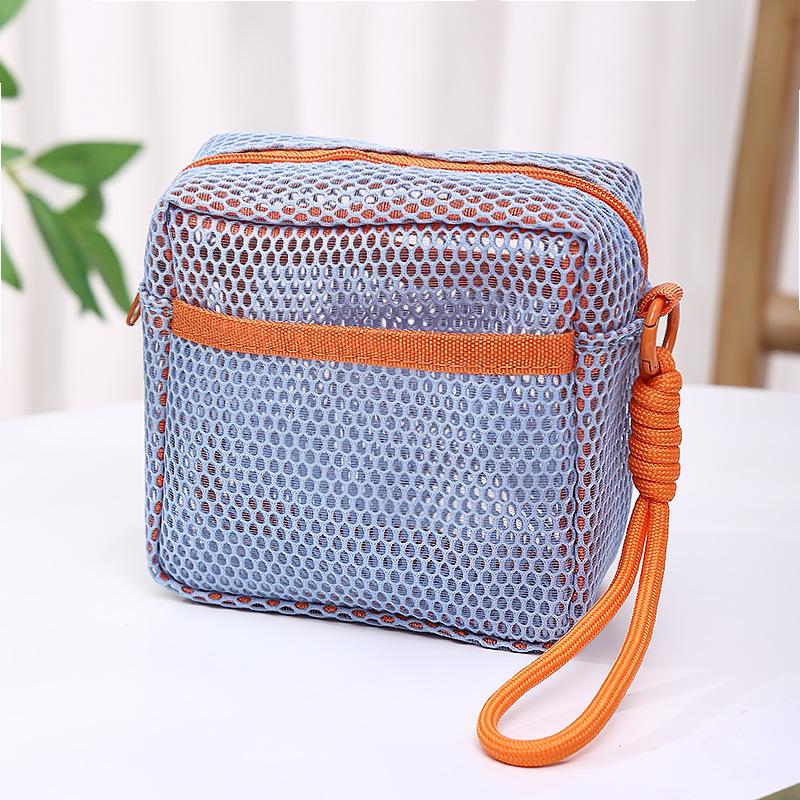 Dopamine Portable Mesh Storage Bag - Compact Multipurpose Makeup and Essentials Organizer