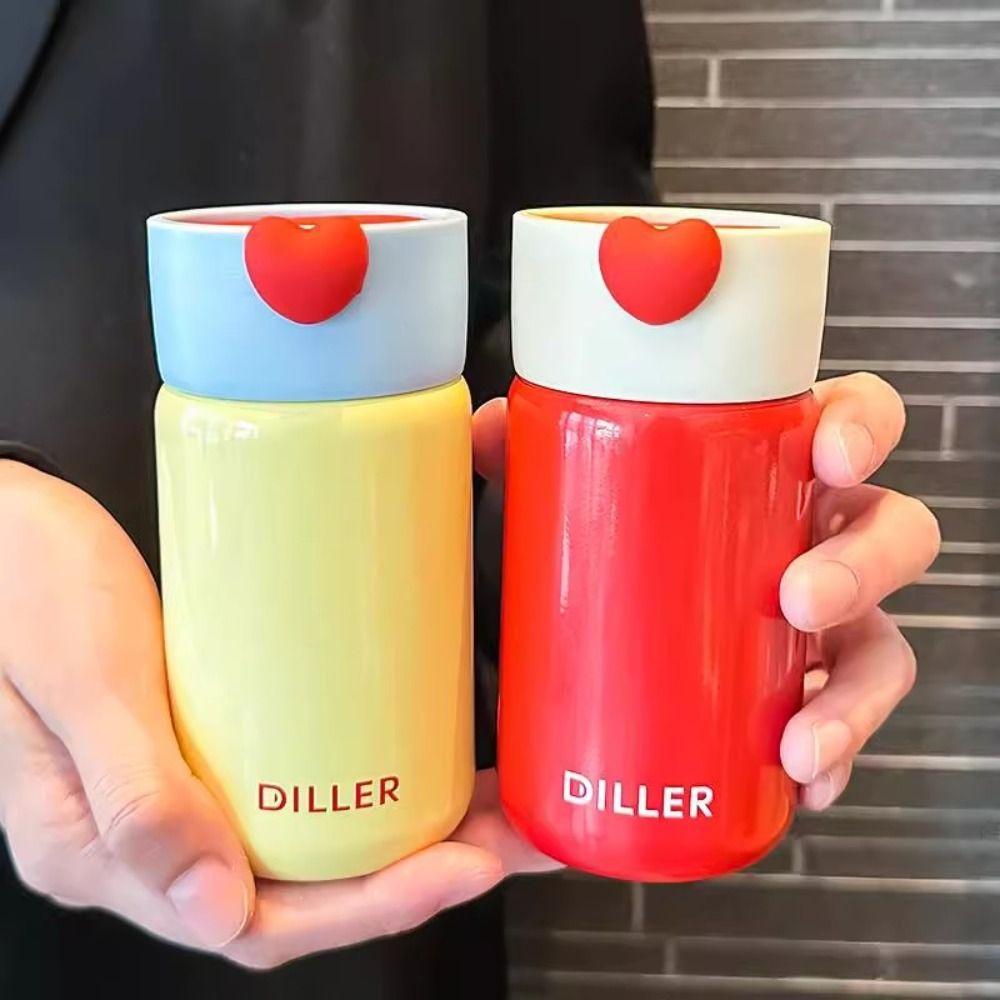 With Handle Mini Thermos Cup Drinking Kettle Thermal Water Bottle  Children Girls Boy