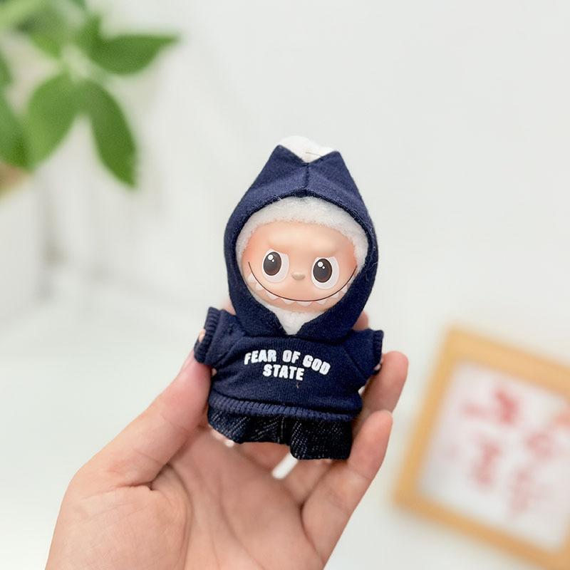 Mini Version 4.0 Vinyl Face Plush Blind Box Doll Clothes Christmas Set Small Nose Gaga Heart Bottom Password