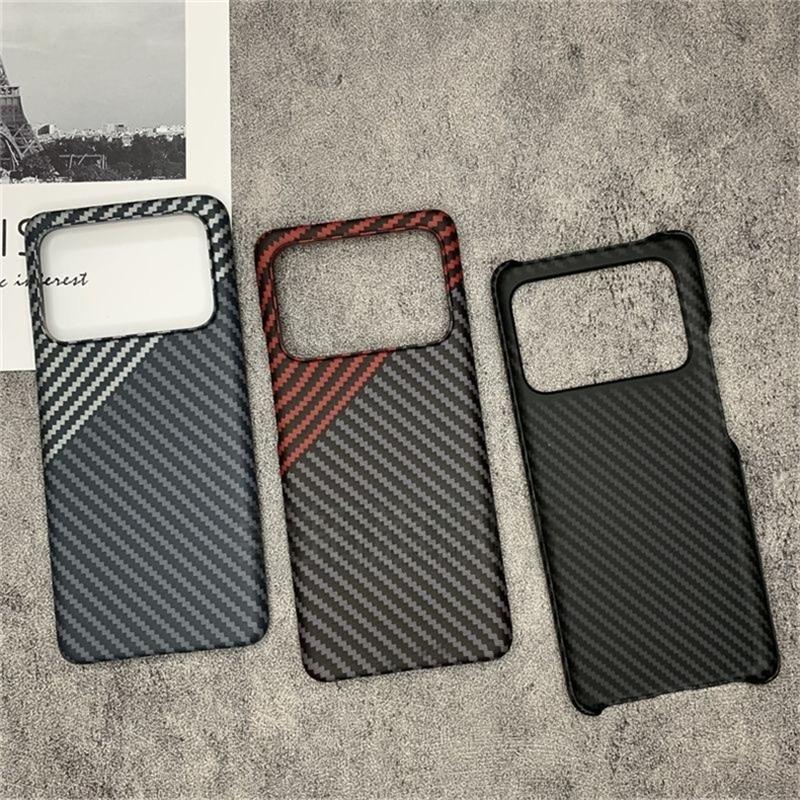 Matte Hard Case For Xiaomi 11 Ultra Case Slim Thin Carbon Fiber Texture Pattern Phone Back Cover Mi 11Ultra 5G Lightweight Shell