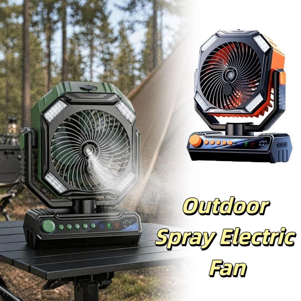 Large Wind Force Camping Fan Quiet Powerful Desk Fan Quiet Operation USB Fan Outdoor Camping