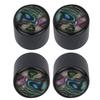 4 Pcs Electric Bass Knob Dome Metal High End Shell Inlaid Tone Volume Control Guitar Parts