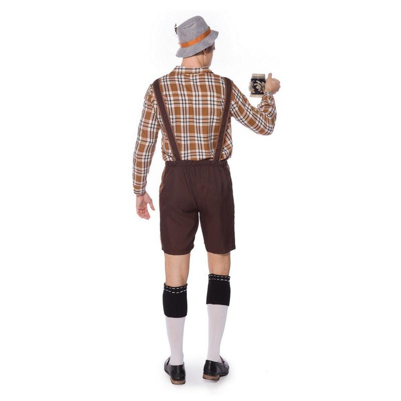 Dospělý Unisex Oktoberfest Lederhosen Kostýmový Set pro Pódiové Vystoupení