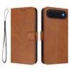 For iPhone Air Wallet Case RFID Blocking Calf Texture Leather Stand Phone Cover with Strap