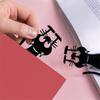 Cartoon Black Cat Bookmarks Hollowed-out Book Folder  for Reading Lovers