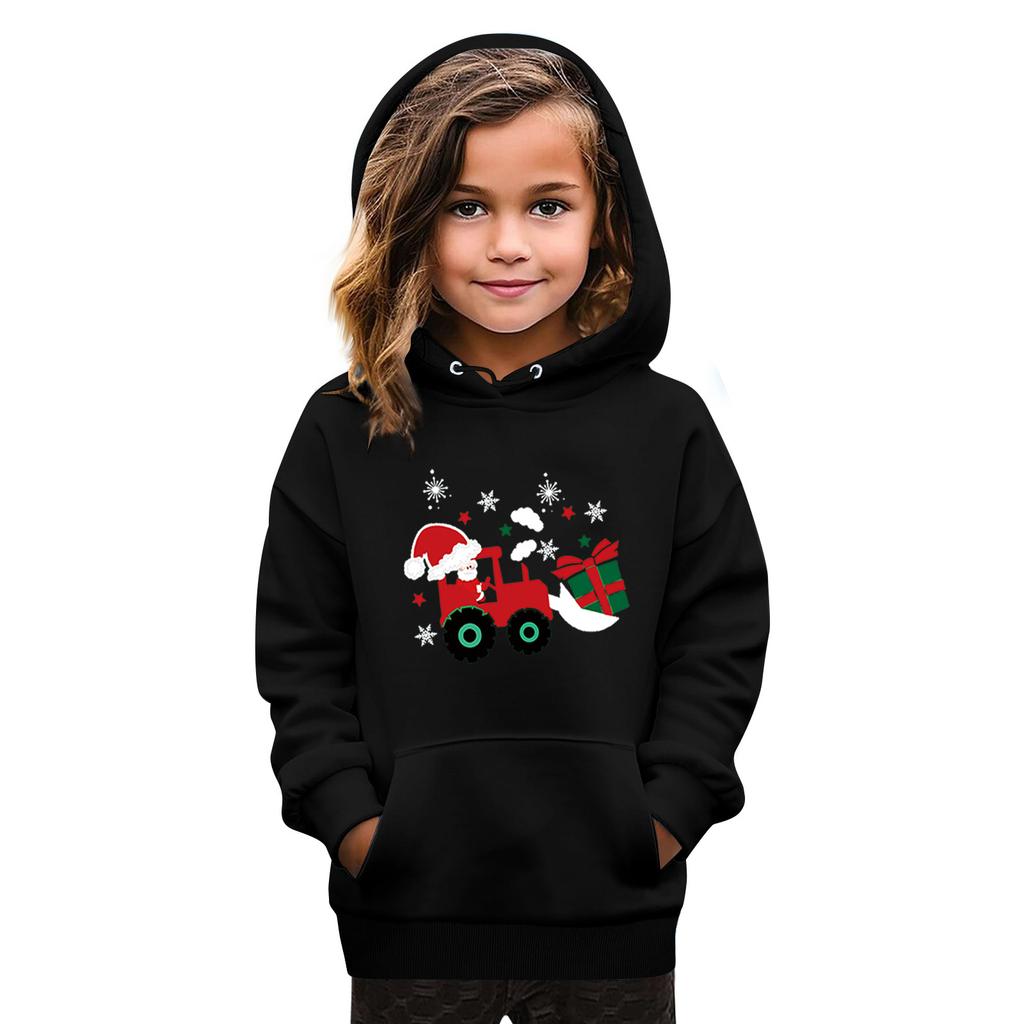 Sweatshirts For Teen Girls Hoodies Long Sleeve Drawstring Pullover Cute Oversized Hoodie Christmas Day
