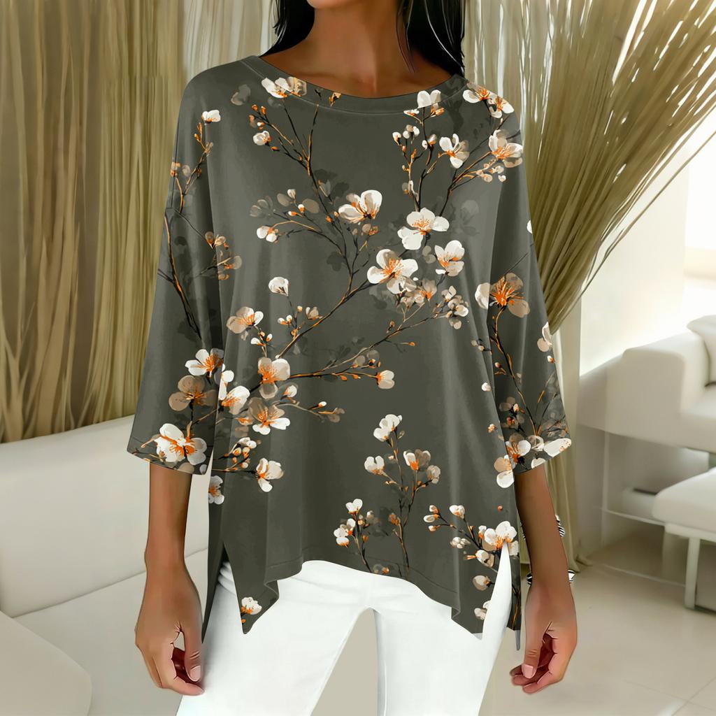 Women's 3/4 Sleeve Shirts Graphic Tees Shirts Casual Basic Tops Pullovers