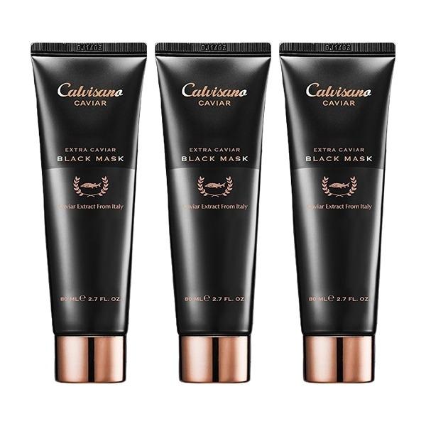 Calvisano Extra Caviar Black Mask 80ml x3 / Skin Elasticity / Moisturizing / Nourishing / Lifting_18982901_587813