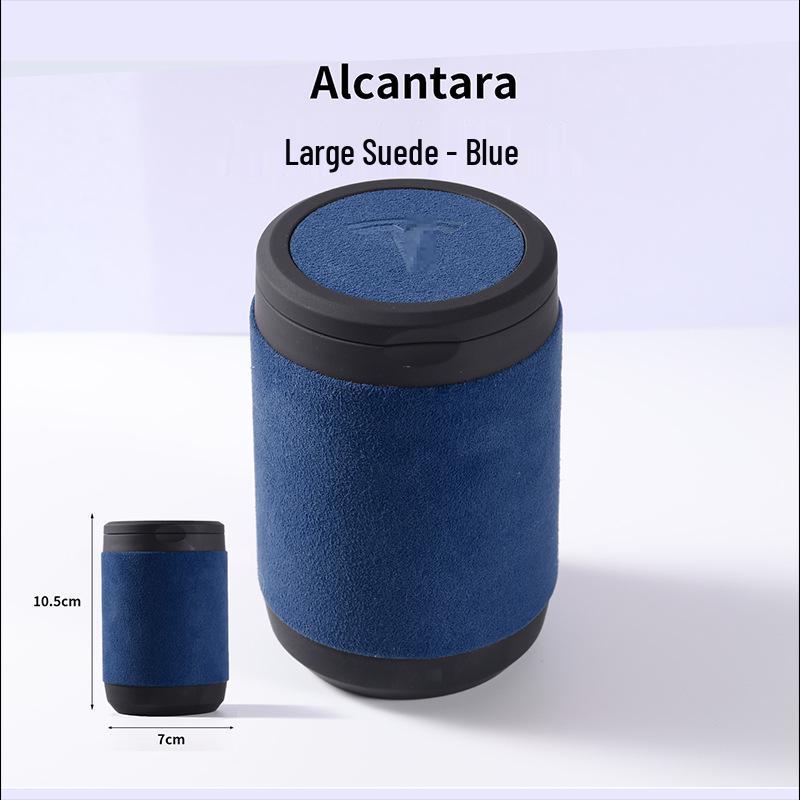 Tesla Model Y/3 Car Ashtray with Lid - Red Interior Decoration