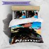 3pcs Custom Name Attack On Titan Bedding Set Duvet Cover Closure Includes 1 Duvet Cover & 2 Pillowcases for All Seasons Bedroom Decor