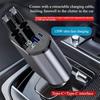 120W Super Fast Charging Car Charger Universal Scalable 4 in 1 Type-C Adapter for Multiple Devices Retractable Car Charger