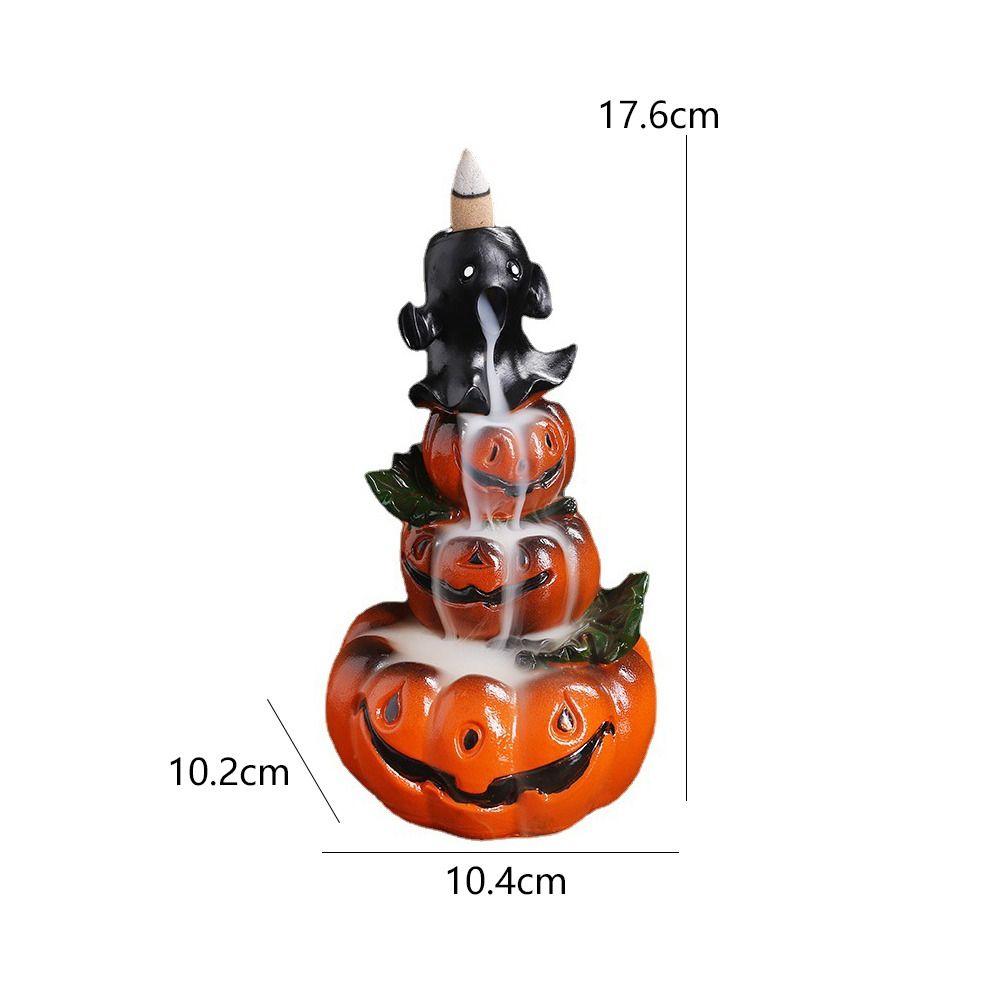 Retro Pumpkin Backflow Incense Holder Resin Backflow Incense Burner  Home Office Decoration