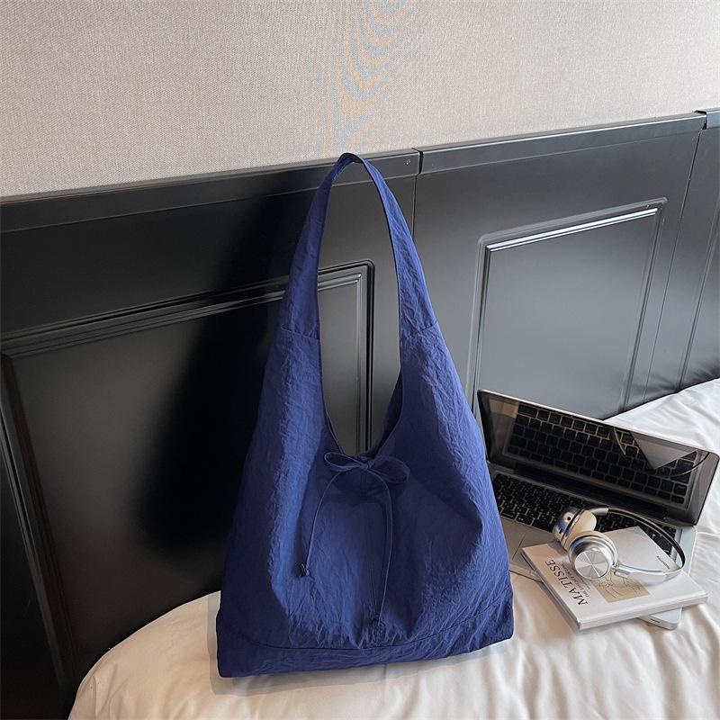 Crossbody Japanese and Korean lazy wind washed canvas bag large capacity crossbody bag literary and artistic youth solid color men's and women's comm