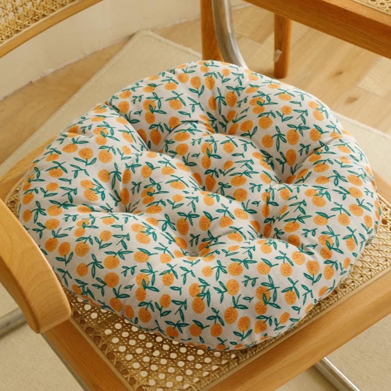 Ethnic Style Thick Cushion Plump Filling Circular Floor Seat Pads Tatami Yoga Meditation Mat Living Room Study Room Bedroom Yoga Studio Universal