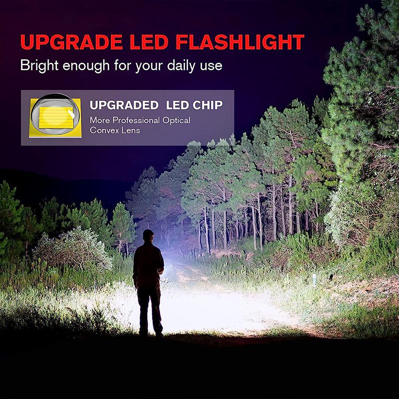 Telescopic Zoom High-Intensity Aluminum Alloy Flashlight Waterproof For Outdoor Night Running, Cycling Patrol And Searchlighting