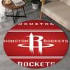 Rockets Team Art Round Rug for Livingroom,Bedroom, Palyroom, Chair Rug, Area Rug, Circle Carpet, Large Size Fan Christmas Gift