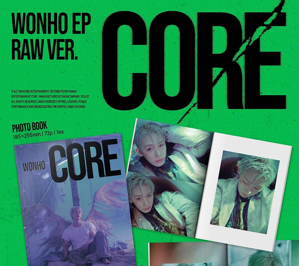 [POB] WONHO [CORE] EP Album (RAW / SHELL / CRACK ver.)