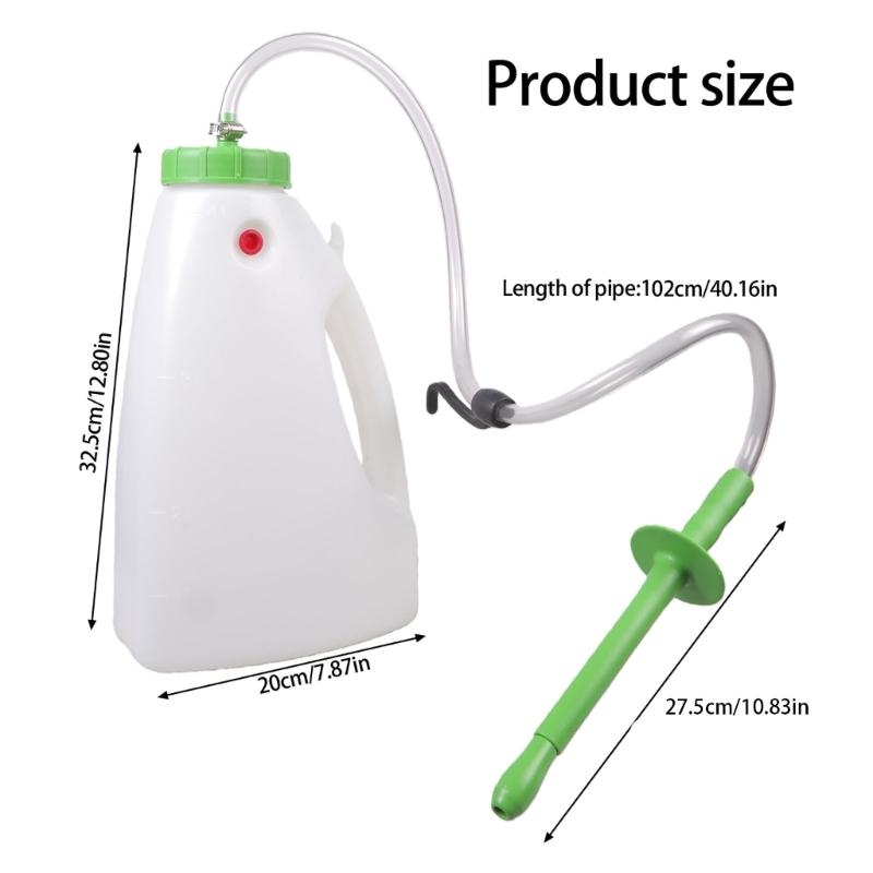 Calf Feeding Calf Bottle 4L Capacity Milk Feeders with Handle and Long Mouth for Easy Nursing