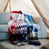 FC Bayern München logo printed throw blanket—soft,warm;versatile blanket for all seasons—perfect as &air-conditioning throw,nap blanket