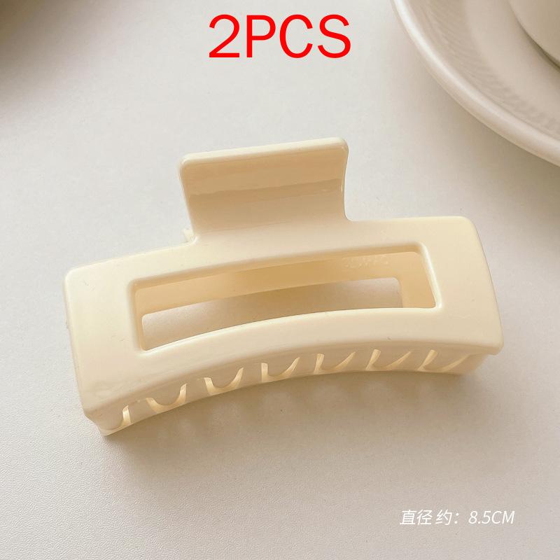 2 ΤΕΜ Premium Σετ Κεφαλών Νέο Γυναικείο Κλιπ Κλιπ Νύχι Μόδας Καφέ Μαύρο Ακρυλικό Μεγάλες Φουρκέτες Claw For Lady Clip Barrette Αξεσουάρ μαλλιών