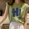Spring/Summer Sleeveless Women's Round Neck Loose Camisole - Hong Kong Style Sports Vest