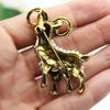 Diamond Inlaid Double Cat Vintage Brooch Cartoon Pin Cross-border Cat's Eye Stone  Alloy Brooch Female