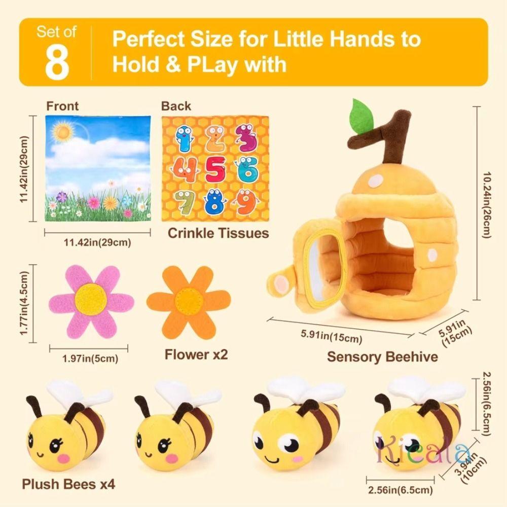 Fluffy Animals House Bee Doll Cartoon Bees Build Their Hives Simulated Farm Set Children Toy