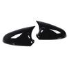 Pair of Glossy Black Rearview Mirror Cover Cap Enhance Vehicle Appearance Replacement for Vauxhall