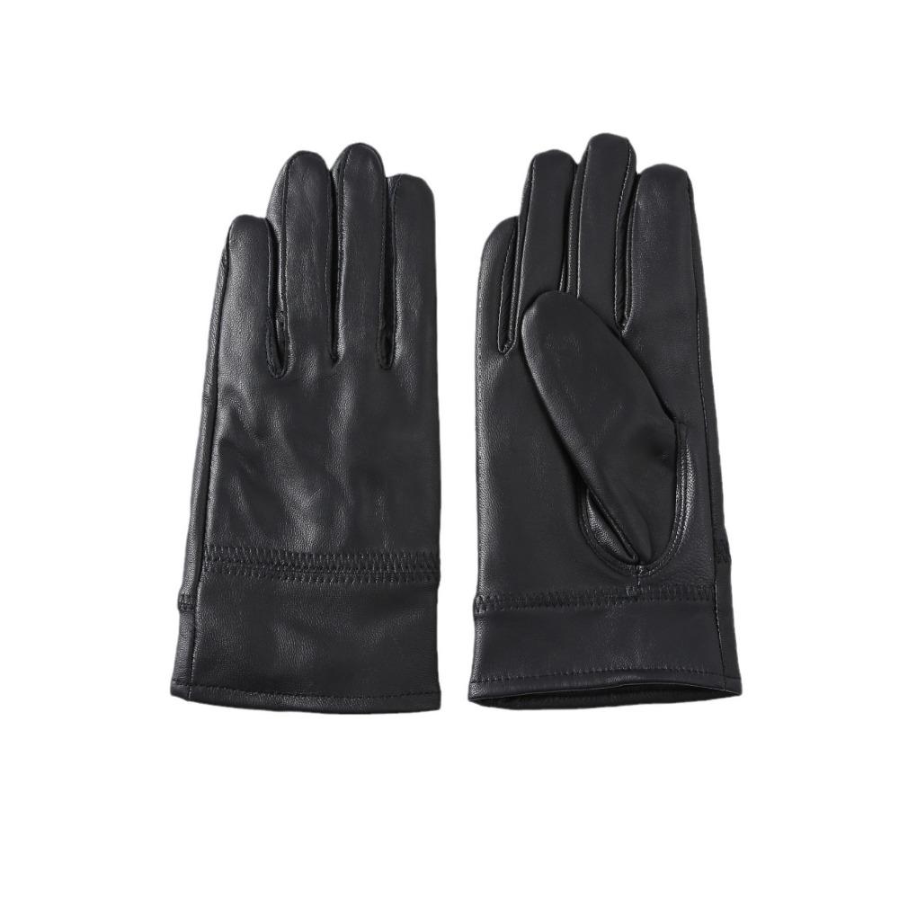 Leather Gloves Men's Winter Warm Outdoor Riding Motorcycle Driving Piled Thickened Electric Vehicle Sheepskin Gloves
