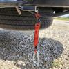 Coiled Trailer Brake Pin Cable with Snap Hook and Removable Pull Pin for Electric-Brake Separation Systems on Trailers and Travel Trailers