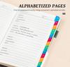 Cross-border A5 Password Notebook with Letter Labels for Account and Website Management