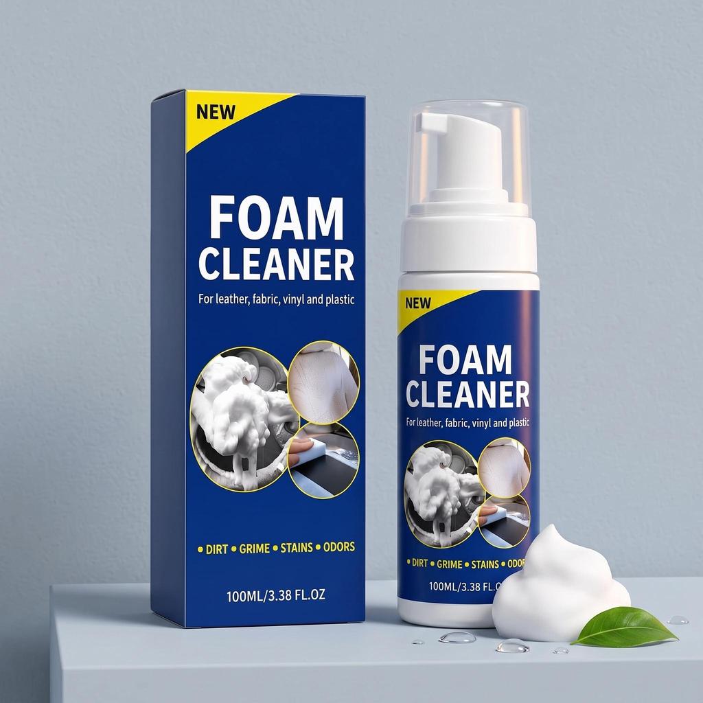 Multi-purpose Foam Cleaner: Rich, Dense Foam Suitable for Various Materials – Ideal for Car Interiors and Home DIY Cleaning