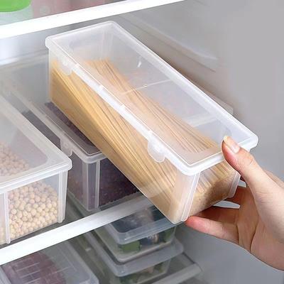 Nudelaufbewahrungsbox, Multifunktionaler Kunststoff-Kühlschrank, Lebensmittelaufbewahrungsbox mit Deckel, Küche Grobkorn-Lebensmittel, Versiegelte Box für getrocknete Nudeln