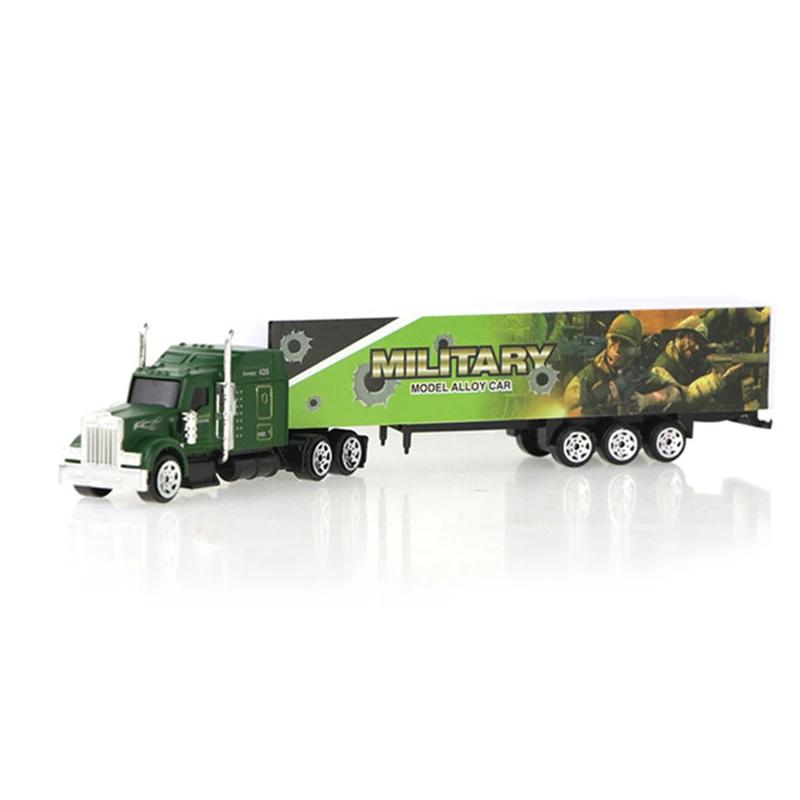 1 Stück Container Öltankwagen Schiebende Legierung LKW Modell Diecast Auto Spielzeug Mehrfarbige Fahrzeuge Spielzeug Pädagogisches Spielzeug für Kinder Geschenk