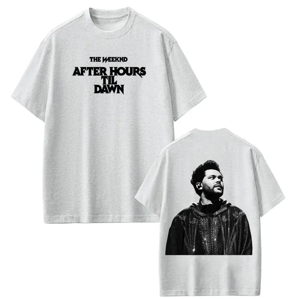 Unisex Women Fashion Tshirt The Weeknd After Hour Til Dawn World Tour  Print T Shirt Loose Casual Cotton Vintage Tshirts Tops