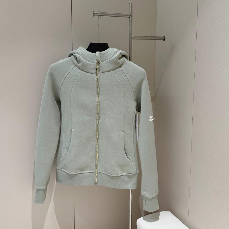 Autumn women's full zipper slim fit hooded fleece sweater casual outdoor slimming sports jacket