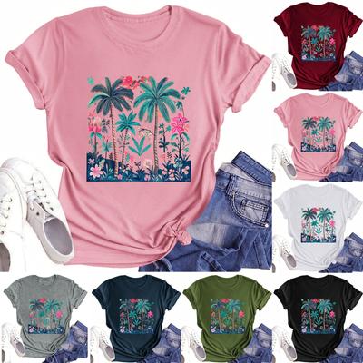 Batoľacie dievčenské chlapčenské tričká Detský top Chlapčenské a dievčenské potlačené tričko s krátkym rukávom