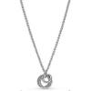 Silver Family Encircled Pendant Necklace for Women Always