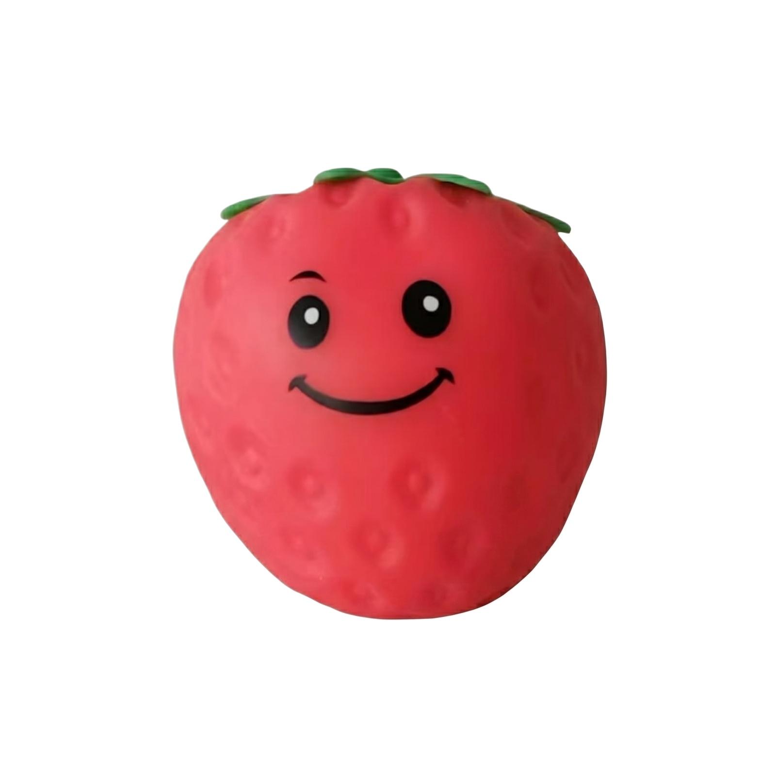 

Strawberry Shaped Stress Relief Toy Slow Rising Decompression Squeeze Toy for Hand Exercise and Relaxation 12cm One Size червоний