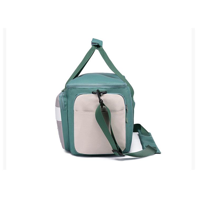 Kontrastfarbene Oxford-Stoff-Gepäcktasche mit großer Kapazität, Trocken- und Nasstrennung, Aufbewahrungs-Reisetasche