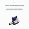 304 Stainless Steel Mini Ball Valve with Butterfly Handle, Internal/External Threads, High Pressure, 4-Way Pagoda Tube Connector.