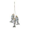 Ciondolo Pesce Mediterraneo Divertente Artigianale Rustico Piccolo Pesce Corda Serie Oceano Striscia Benedizione Pesce Decorazione da Parete Ristorante