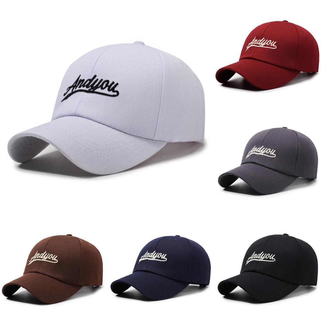 Andyou Embroidery Letter Baseball Cap Adjustable Outdoor Sports Protection Sun