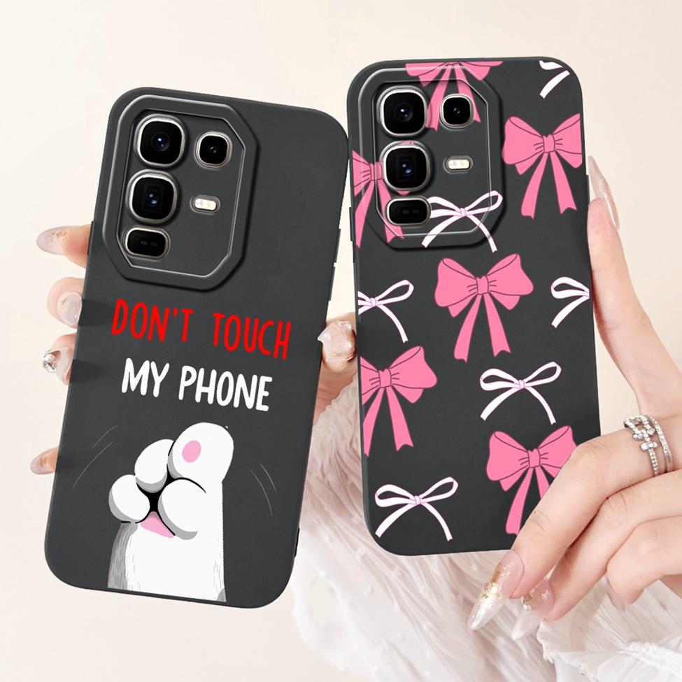 Für Infinix Note 50 Pro Plus Hülle Silikon Kawaii Niedliche Katze Lustig Bemalt Stoßstange Für Infinix Note 50 Pro+ Handyhülle X6856