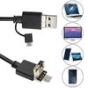 3-in-1 USB2.0 Micro USB Typ-C Endoskop-Inspektion Endoskopkamera HD 5,5 mm integriert 6 einstellbar