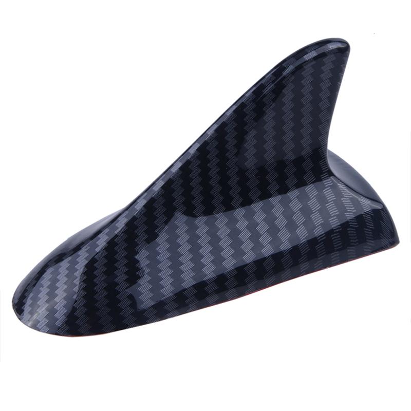 Car Shark Fin Decorative Antenna Suitable for Car Universal Modified Wireless Roof Tail Antenna Auto Parts Carbon Fiber Exterior