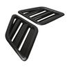 2 Pcs Engine Hood Air Vent Cover ABS Front Upper Bonnet Hood Air Outlet Grille Replacement for Ford Carbon Fiber Style