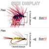 Fliegenfischen Fliegen 18 Stück - 2 Boxen Bundle 2 verschiedene Stile Nassfliegen Köder zum Fangen von Fischen wie Forelle/Barsch etc. in Süßwasser