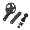 Kids Cycle Crankset with Bottom Bracket Hollow Integrated BCD104mm 34T Aluminum Alloy Cycle Chainrin