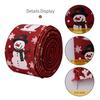 Yousheng Christmas Snowman Ribbon Rustic Holiday Wired Edge Ribbon for Gift Wrapping DIY Christmas Tree Bows Wreaths Craft Decoration